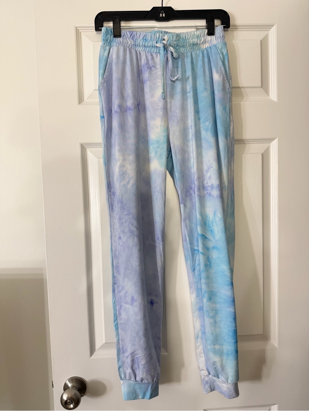 Tie-Dye Blue & Lavender Jogger Pants